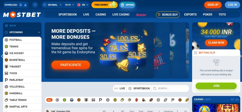 Informace o poskytovatelích Mostbet